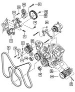 5093935AA - : Tensioner Bracket for Jeep: Liberty Image