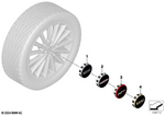 36135B30FD1 - Retrofitting / Conversion / Accessories: Fixed Hub Cap, Jcw for Mini: Cooper, Cooper ALL4, Cooper C, Cooper S, Cooper S ALL4, Cooper SE, Cooper SE ALL4, Countryman S ALL4, Countryman SE ALL4, JCW, JCW ALL4, JCW Countryman ALL4, JCW GP Image image