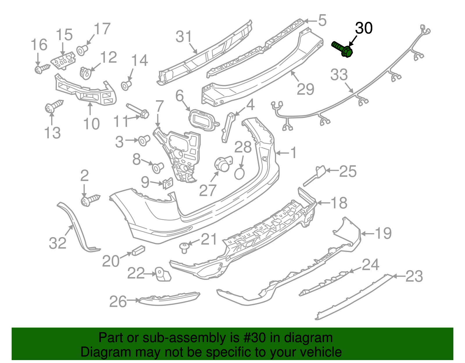 Impact Bar Bolt - Porsche (N-911-038-02)