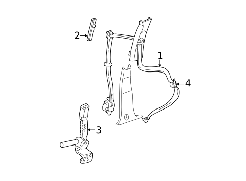Front Seat Belts for 2003 Lincoln Aviator #0