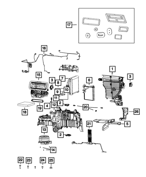 Air Conditioner and Heater Units for 2019 Ram 2500 #0