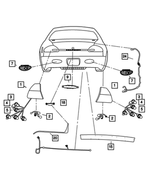 4574961AN - Electrical: Tail Stop Turn Lamp, Left for Mopar Image