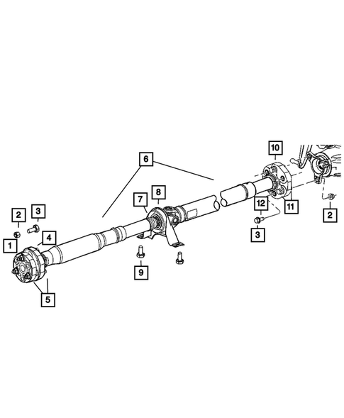 Drive Shaft for 2010 Dodge Charger #0