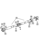 4578035AH - Propeller Shafts and U-Joints: Drive Shaft for Chrysler: 300 | Dodge: Charger, Magnum Image