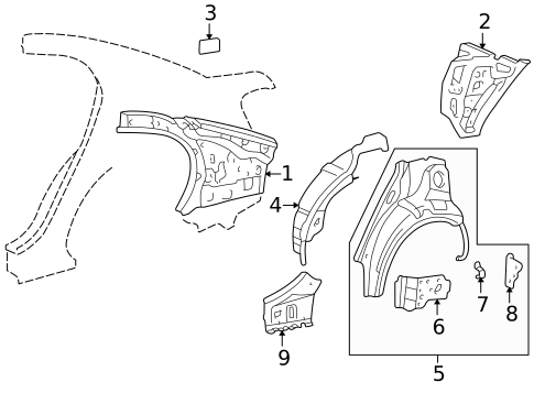 Inner Structure for 2001 Lexus IS300 #0