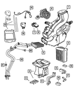 5019181AA - Air Conditioning &amp; Heater: A/c And Heater Upper Housing for Mopar Image