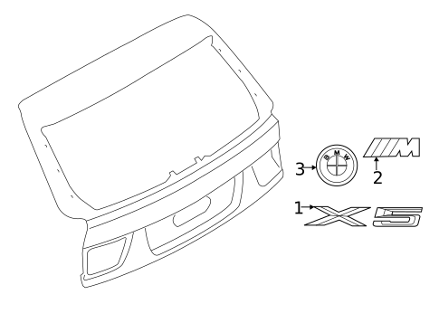 Exterior Trim - Lift Gate for 2013 BMW X5 #0