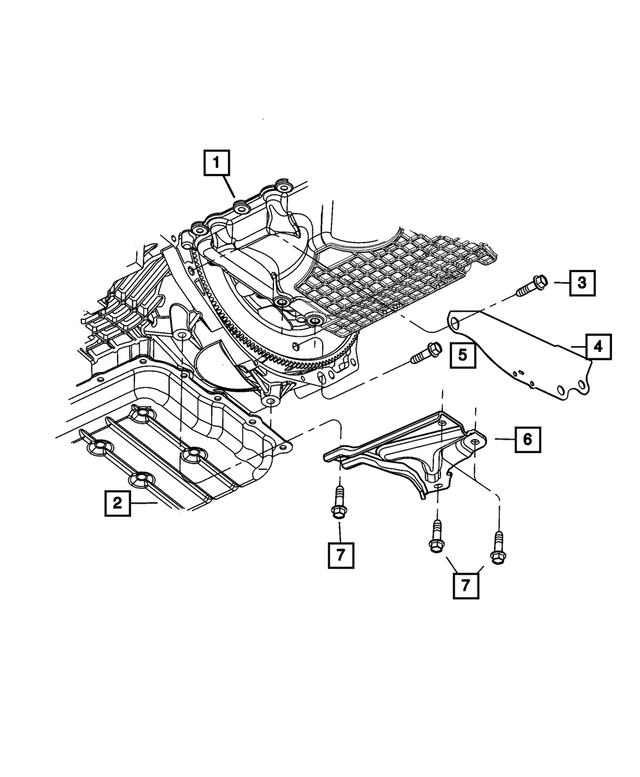 4891641AA - Engine Mounting: Structural Collar for Mopar Image