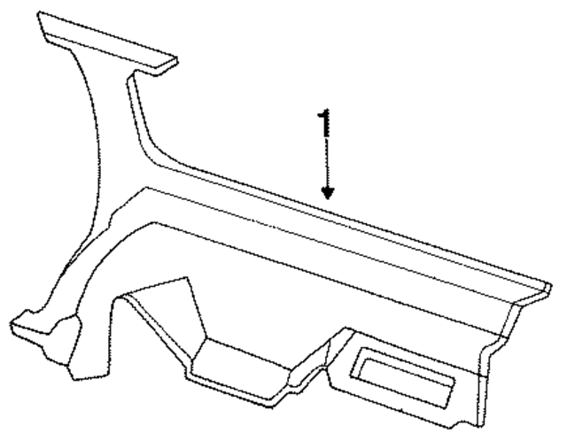 E6DZ7431012AKP - Body: Quarter Trim Panel for Ford: Taurus Image
