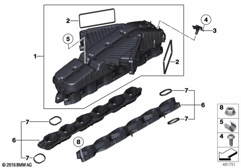 Intake Manifold for 2016 BMW M760iX #0