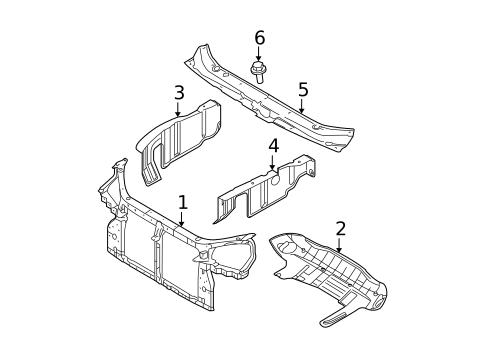 Radiator Support for 2007 Kia Sportage #0