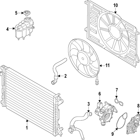 Water Pump for 2022 Audi A6 Quattro #1