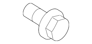 92152366 - : 1994-2011 Saab - Wheel Screw (M12x25x1.5mm) for Saab: 9-3, 9-3X, 9-5, 900 Image