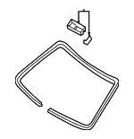 G2G1689900 - Body: Windshield Dam for Infiniti Image