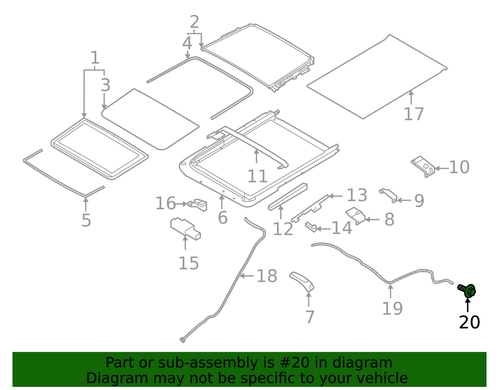 74816-JU40B - Sunroof Drain Hose Drain Valve 2008-2026 Infiniti ...