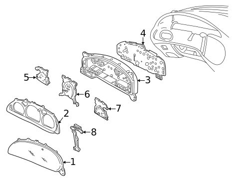 Cluster & Switches for 2005 Mercury Sable #0