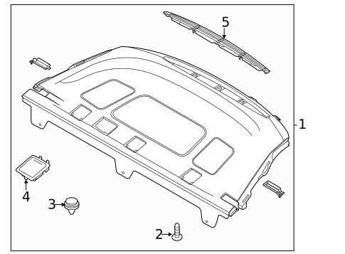 Package Shelf Trim for 2024 Hyundai Sonata #0