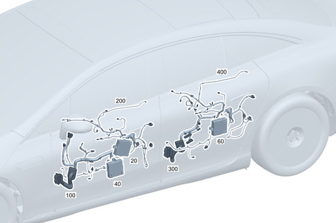 Door Wiring Harness and Door Control Unit for 2023 Mercedes-Benz EQE 500 #0