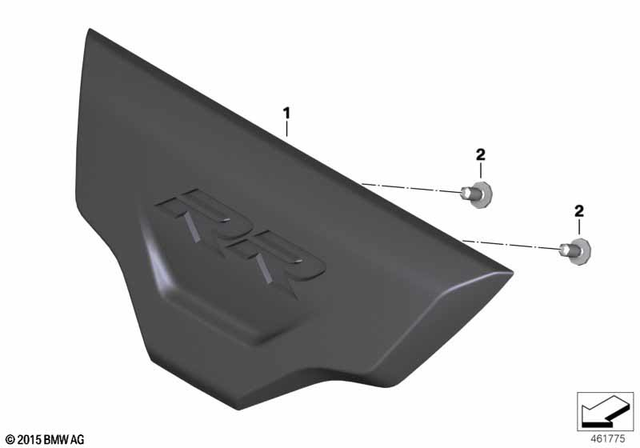 52538551866 - Seats and Seat Bench: Seat Pad, Pillion Passenger -  for BMW-Motorrad Image