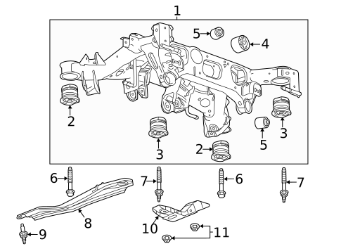 Suspension Mounting for 2017 Cadillac CTS #1