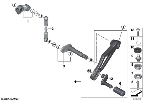 Outside Shift-Control Components for 2026 BMW-Motorrad R 12 G/S #0