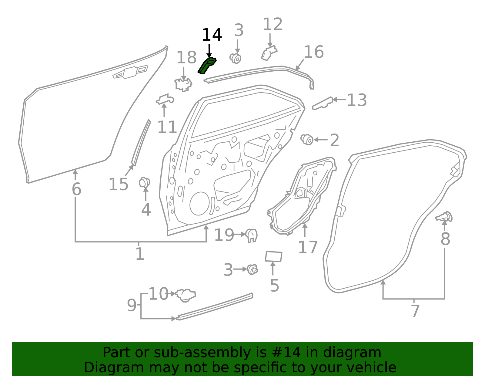 67674-06140 - Door Window Molding 2018-2025 Toyota | Longo Toyota Parts