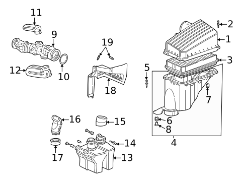 Air Intake for 2004 Honda Odyssey #0