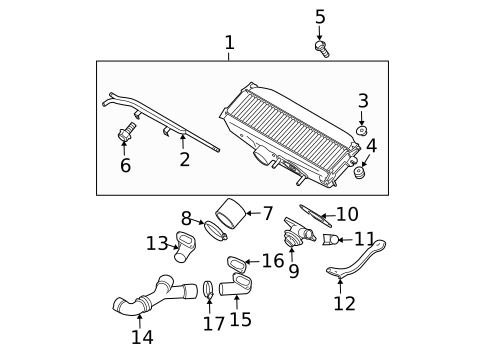Intercooler for 2007 Subaru Forester #0