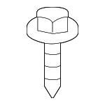 90159A0060 - Body: Grille Assembly Bolt for Toyota: Corolla, Corolla Cross, Highlander, RAV4, RAV4 Prime, Sequoia, Tacoma, Tundra Image