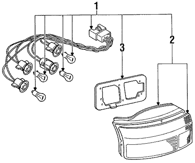 8FBJ51150 - : Rear Lamp Assembly for Mazda Image