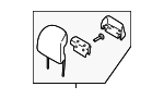 DP5Z54611A08BA - Body: Headrest for Lincoln: MKZ Image