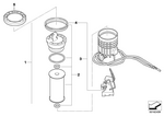 16112755085 - Fuel Supply: Fuel Filter with Fuel Level Sensor for Mini Image