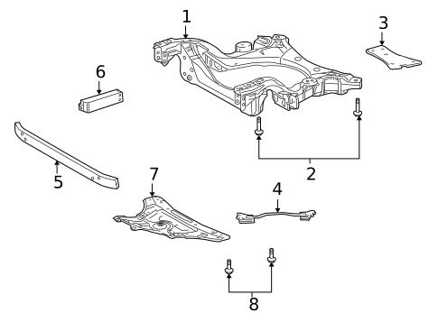 Suspension Mounting for 2010 Lexus LS600h #0