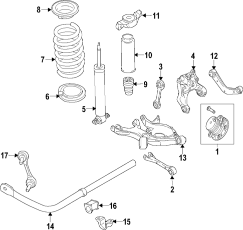 Rear Suspension for 2020 Lincoln Nautilus #0