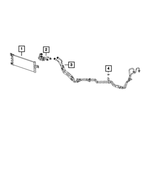 68448065AB - Cooling: Oil Cooler Pressure And Return Hose And Tube for Mopar Image image