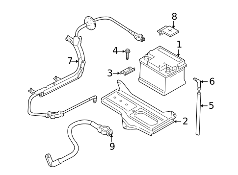 Battery for 2001 Volkswagen Passat #1
