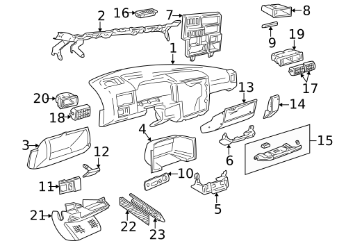 Instrument Panel Components for 1995 Volkswagen EuroVan #0