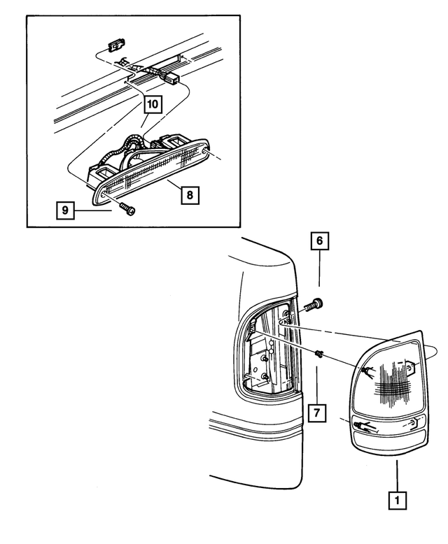 55056202AH - Electrical: High Mounted Stop Lamp for Mopar Image