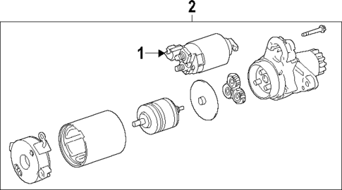 Starter for 2025 Toyota Grand Highlander #0