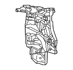 2148807300 - : Bumper Cover Support Rail for Mercedes-Benz Image