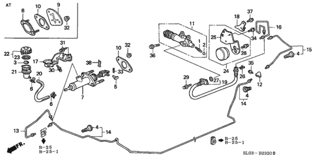 Clutch Master Cylinder for 2000 Acura NSX #0