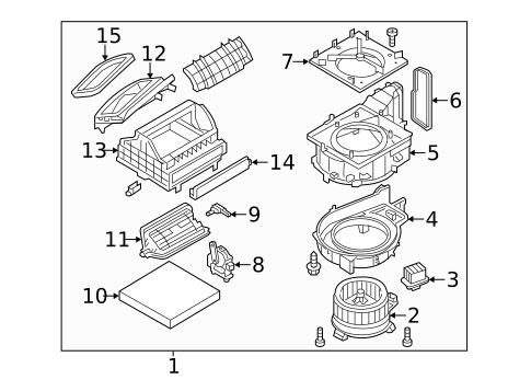 Blower Motor & Fan for 2019 INFINITI Q70 #0