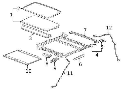 Sunroof for 2024 Chevrolet Silverado 3500 HD #0
