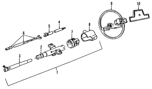 Steering Column for 1996 Pontiac Bonneville #0