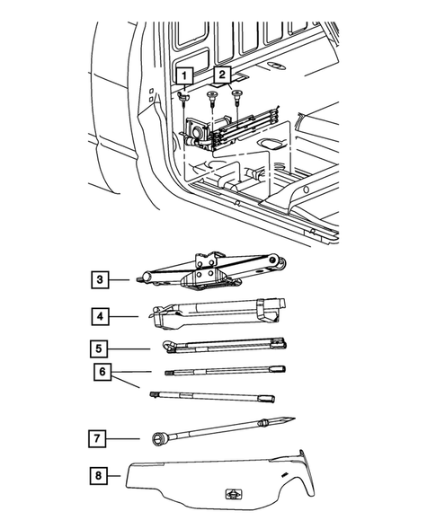 Jack Stowage for 2012 Ram 1500 #0