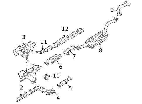 Exhaust Manifold for 1998 Mitsubishi Montero Sport #0