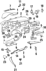 16184252 - HVAC: Dash Control Unit for Pontiac: Grand Am Image