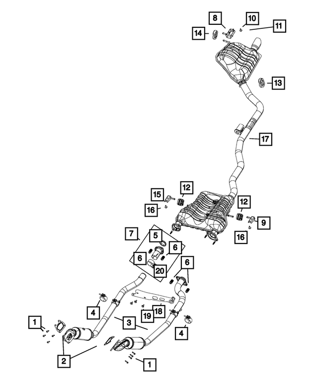 68084691AA - Exhaust: Exhaust Bracket And Isolator, All Wheel Drive for Mopar Image image
