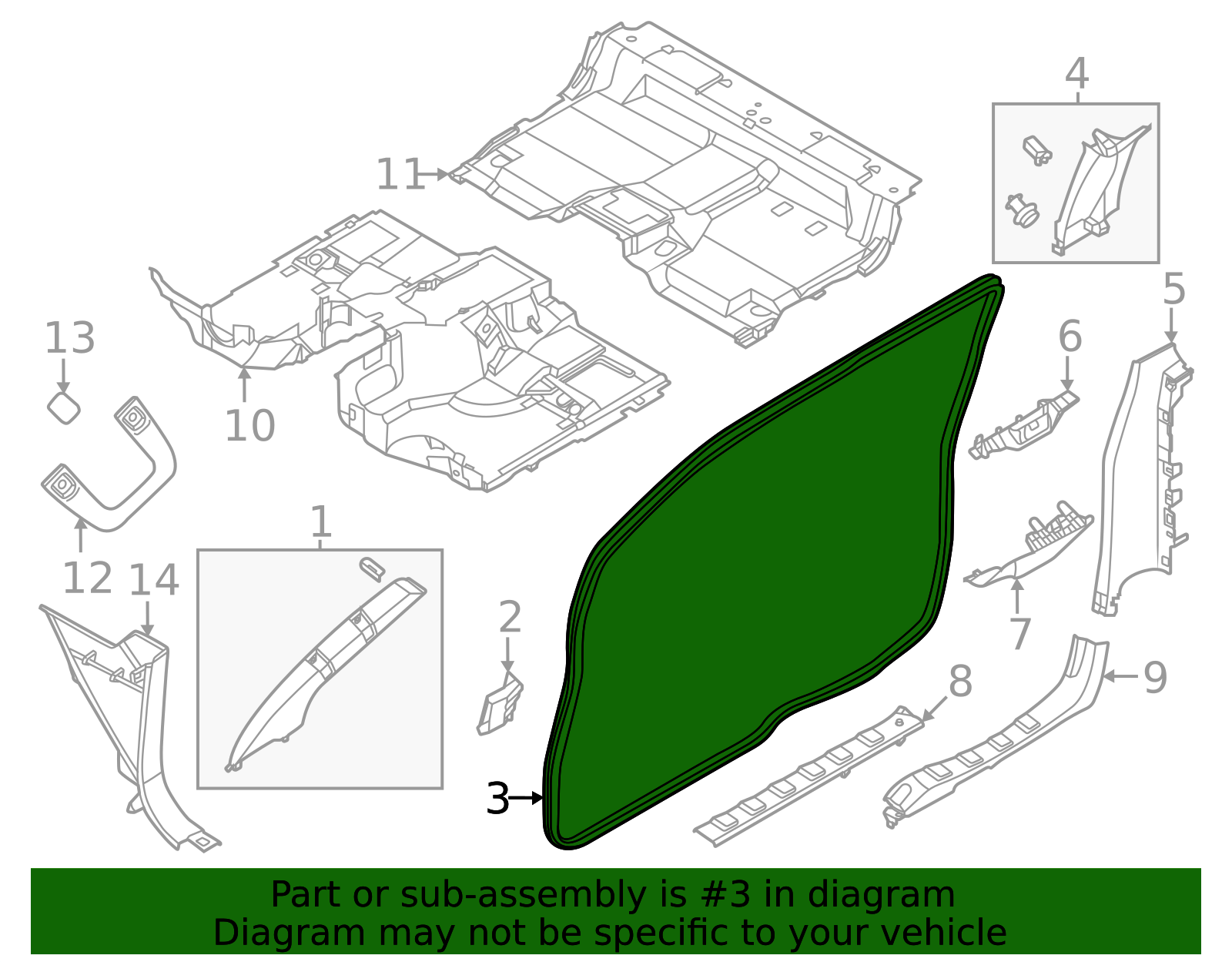 2022-2026 Nissan Frontier Door Seal 76922-9BU1A | Nissan Parts Central