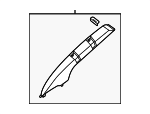 769129BU0B - Body: Windshield Pillar Trim for Nissan Image